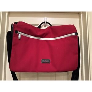 Rare Tumi Sport Red Messenger Laptop Attache Carry-On Bag